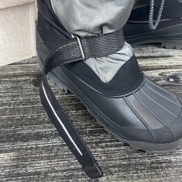 Land’s End Black Expedition Fur Lined Rain & Snow Boots 7 - Picture 5 of 8